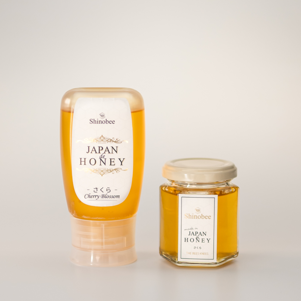 桜蜂蜜、2種のサイズ